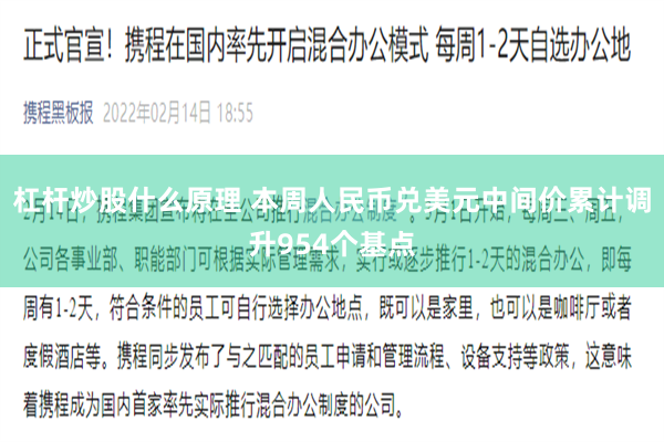 杠杆炒股什么原理 本周人民币兑美元中间价累计调升954个基点